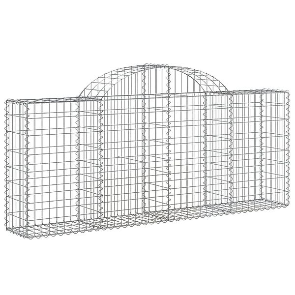 vidaXL Gabionen mit Hochbogen 14 Stk 200x30x80/100cm Eisen 1668842 günstig online kaufen