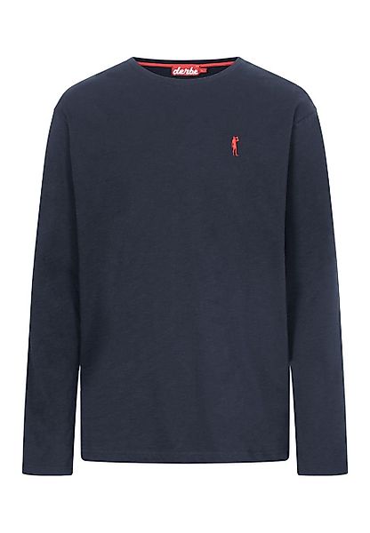 Derbe Langarmshirt Basic Kippes Herren Longsleeve günstig online kaufen
