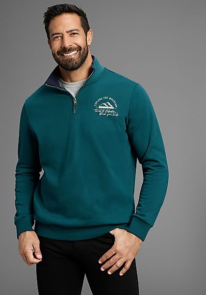 Man's World Sweatshirt mit Kontrastkragen - günstig online kaufen