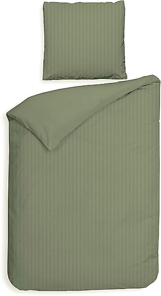 Heckett & Lane Bettwäsche »Banda«, hochwertiges Mako-Satin, Streifen Satin, günstig online kaufen