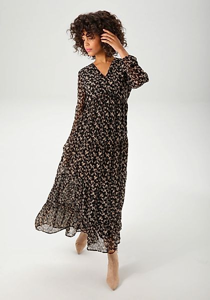 Aniston CASUAL Maxikleid mit verspieltem Blumendruck günstig online kaufen