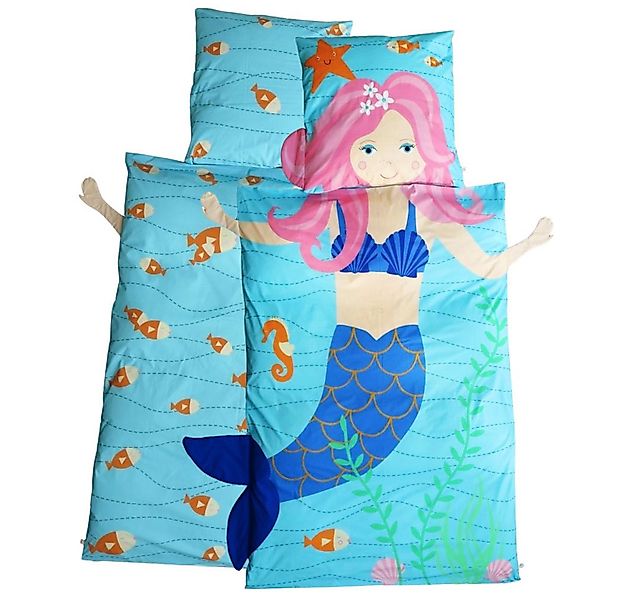 Surfing-Gorilla Kinderbettwäsche 3D-Optik- Bettbezug im Meerjungfrau Design günstig online kaufen