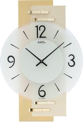 AMS Wanduhr Exklusiv-Modell, Quarzuhr, Made in Germany, Holz, Wohnzimmer,Es günstig online kaufen