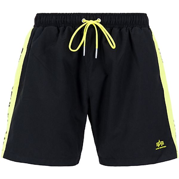Alpha Industries  Shorts Printed Stripe Swim Short - black günstig online kaufen