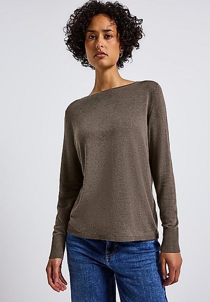 STREET ONE Strickpullover mit U-Boot-Ausschnitt günstig online kaufen