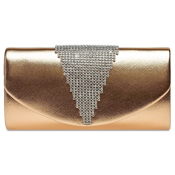 Caspar Clutch TA510 Damen Metallic Umhängetasche günstig online kaufen