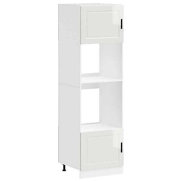 vidaXL Herdumbauschränke 2 Stk Porto Hochglanz-Weiß Holzwerkstoff 3315053 günstig online kaufen