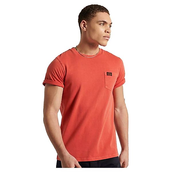Superdry Workwear Pocket Kurzarm T-shirt L Volcanic Lava Orange günstig online kaufen