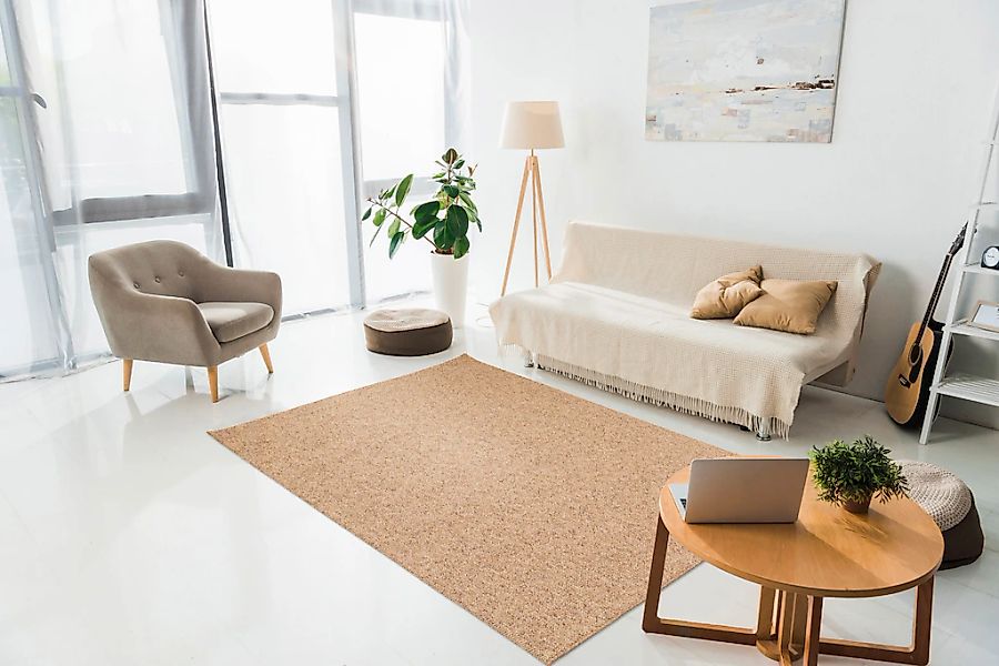 Primaflor-Ideen in Textil Teppich "Teppich LINO, Made in Belgium" rechtecki günstig online kaufen