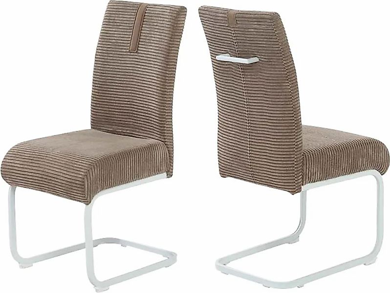 Jockenhöfer Gruppe Freischwinger "Kenny", (Set), 2 St., Cord, mit Taschenfe günstig online kaufen