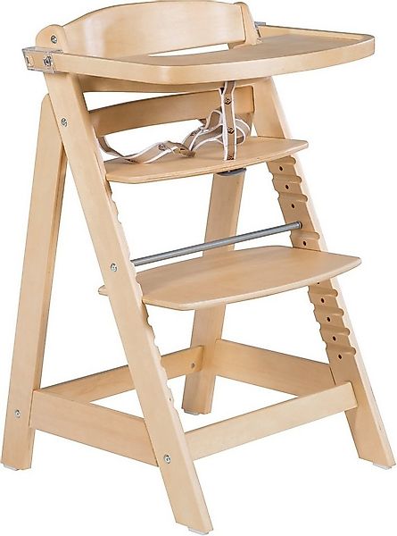 roba® Hochstuhl Treppenhochstuhl Sit Up Click & Fun, natur, aus Holz günstig online kaufen