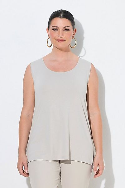 Ulla Popken Longtop Top Stretch Seitenschlitze Crêpe-Qualität günstig online kaufen