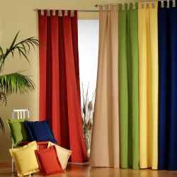 my home Vorhang "Parry" Schlaufen 2 Stk. tlg. 2-er Set, blickdicht, monochr günstig online kaufen