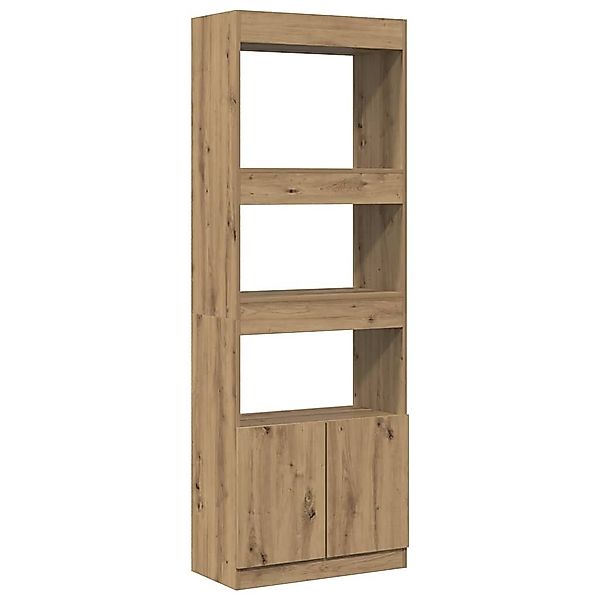 vidaXL Bücherregal Highboard Artisan-Eiche 63x33x180 cm günstig online kaufen