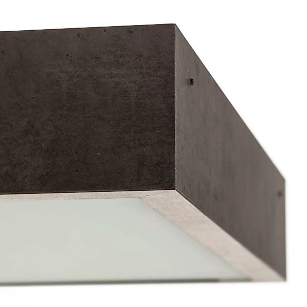 Deckenleuchte Tromsö, 50x50 cm, betongrau günstig online kaufen