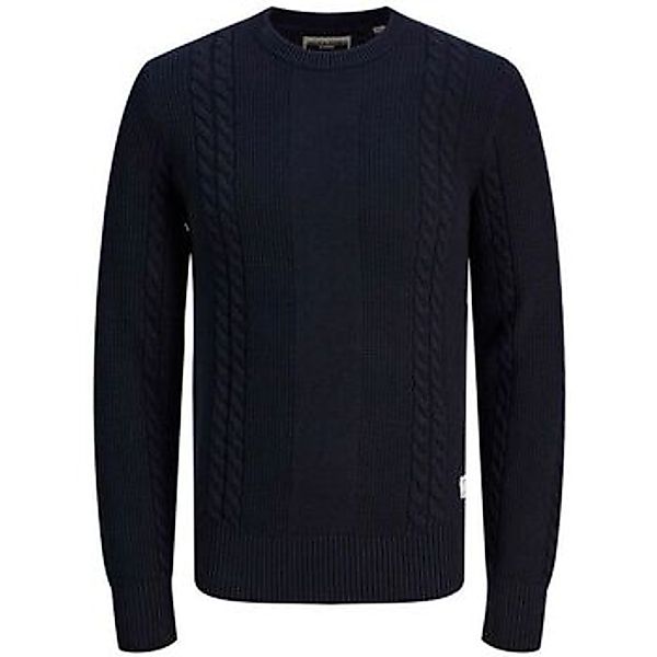Jack & Jones  Pullover 12242948 GRID CABLE CREW-BLACK günstig online kaufen