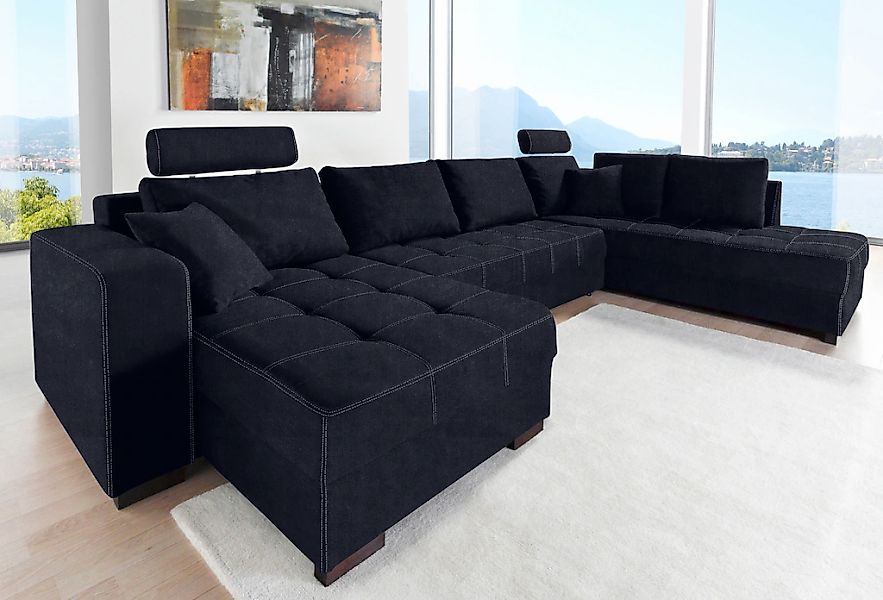 Jockenhöfer Gruppe Wohnlandschaft "Antego U-Form" inklusive Bettfunktion, B günstig online kaufen