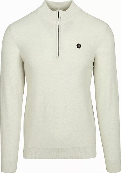 NO EXCESS Rundhalspullover "No Excess Halber Reißverschluss Pullover" günstig online kaufen