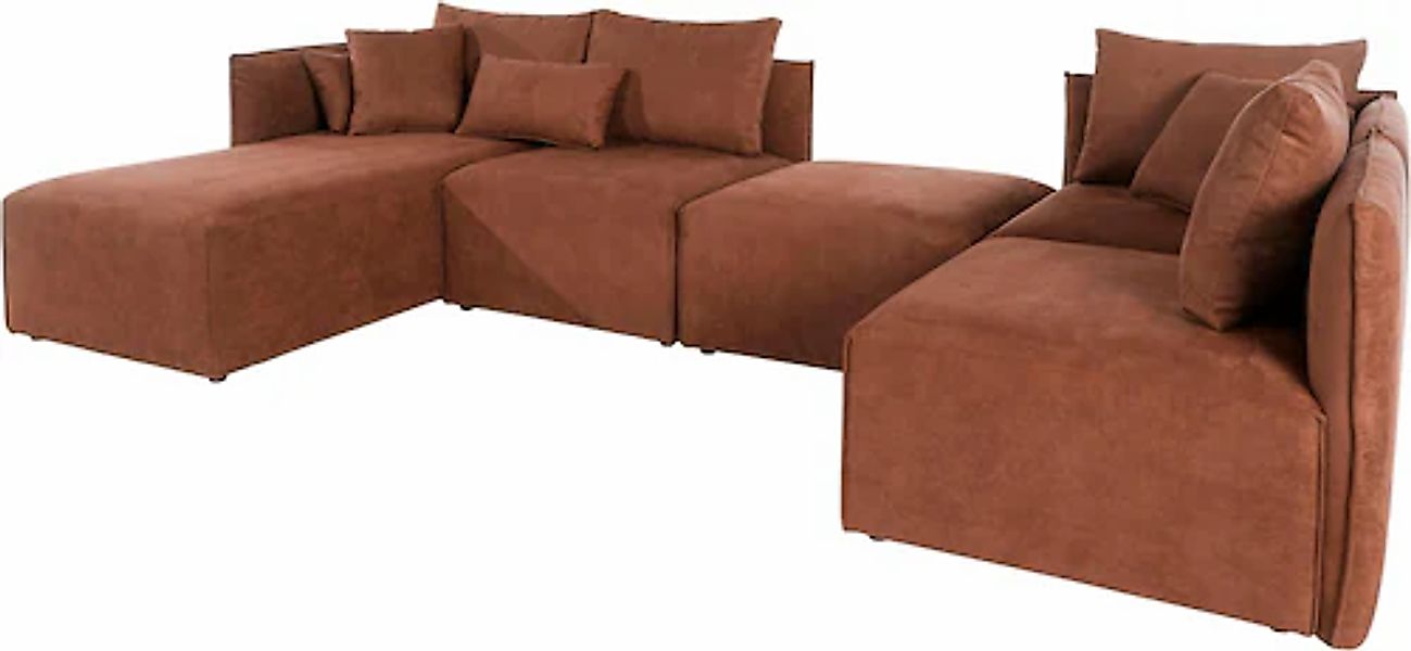 OTTO home Wohnlandschaft »Nöre U-Form« 5 Teile, in vielen Bezugsqualitäten günstig online kaufen