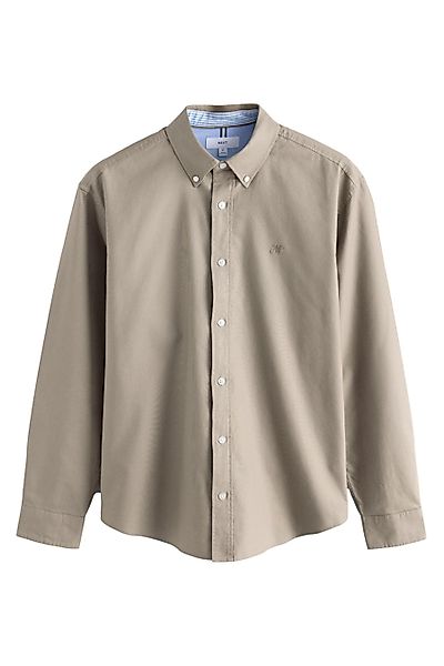 Next Langarmhemd Langärmeliges Oxfordhemd aus 100 % günstig online kaufen