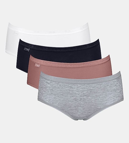 sloggi Midislip "Basic+", (4er Pack), Baumwollmix, elastisch, weiche Nähte, günstig online kaufen