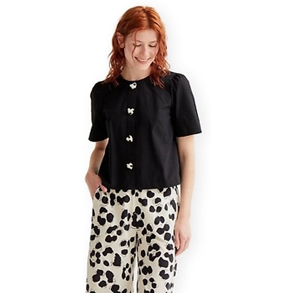 Compania Fantastica  Blusen COMPAÑIA FANTÁSTICA Top 11033 - Black günstig online kaufen
