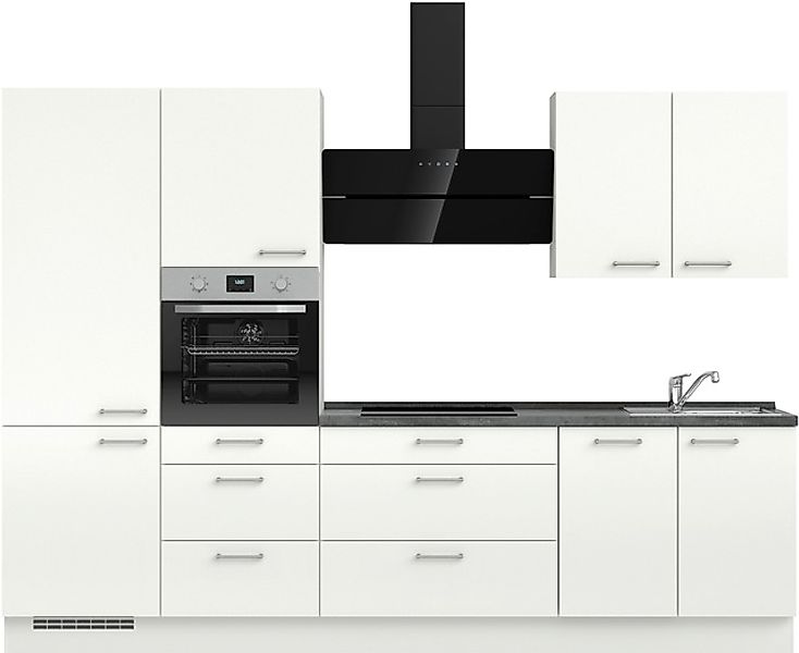 nobilia® Küchenzeile »"Laser II", Ausrichtung wählbar, Breite 300 cm« vormo günstig online kaufen