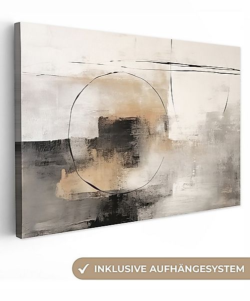 OneMillionCanvasses® Leinwandbild Kunst - Abstrakt - Grau - Industriell, Fo günstig online kaufen