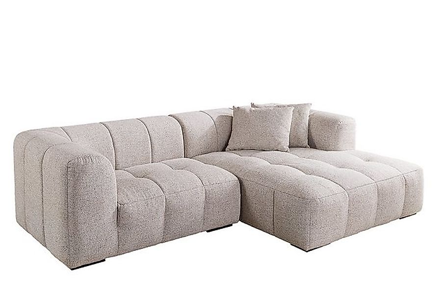 riess-ambiente Ecksofa ZERO GRAVITY 240cm graphit beige · 3-Sitzer Couch in günstig online kaufen