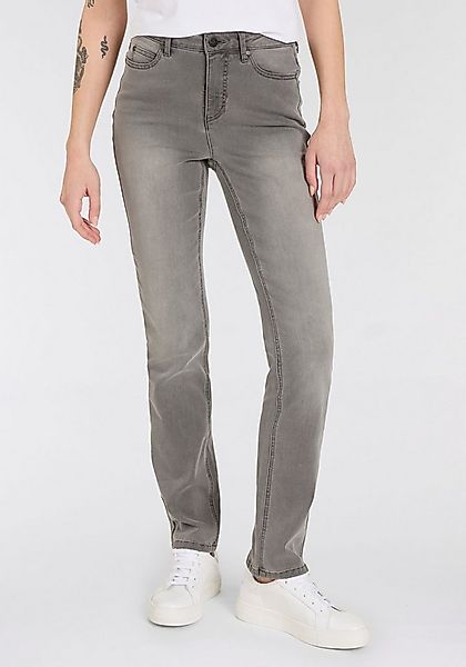 Arizona Gerade Jeans Ultra-Stretch Used-Look-Waschung günstig online kaufen