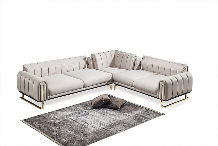 Viva Möbel Sofa VENICE, Luxuriöses Ecksofa mit erstklassigem Komfort. günstig online kaufen