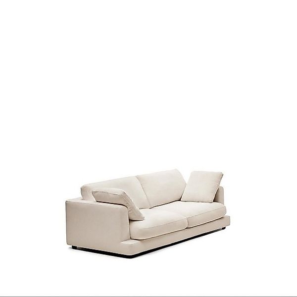 Natur24 Sofa 3-Sitzer-Sofa Gabrielle 210 x 65 x 108,5 cm Beige Sitzgarnitur günstig online kaufen