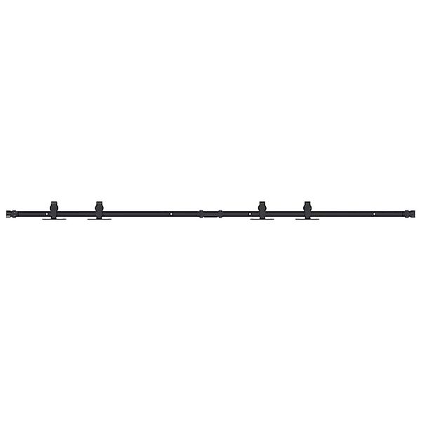 vidaXL Schiebetürbeschlag Set für Schranktüren 183 cm Karbonstahl 4009675 günstig online kaufen