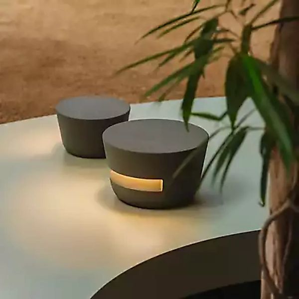 Vibia Dots Outdoor Bodenleuchte LED, anthrazit - 15 cm - 180° - schaltbar , günstig online kaufen