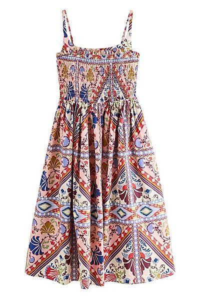 Next Midikleid Gesmoktes Midikleid mit Karree-Ausschnitt (1-tlg) günstig online kaufen