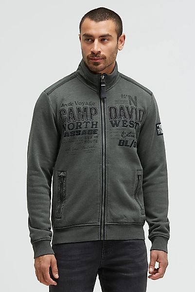 CAMP DAVID Sweatjacke, mit Reißverschlusstaschen günstig online kaufen