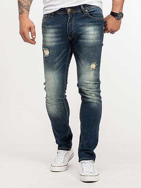 Rock Creek Straight-Jeans Herren Jeans Stonewashed günstig online kaufen