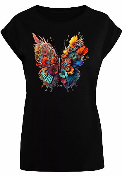 F4NT4STIC T-Shirt "Schmetterling Blumen", Print günstig online kaufen