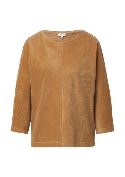 s.Oliver 3/4 Arm-Pullover Sweatshirt Cord-Shirt mit günstig online kaufen