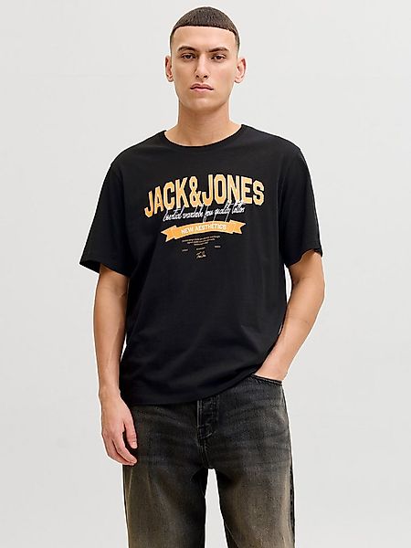 Jack & Jones Rundhalsshirt JJELOGO TEE SS O-NECK 2 COL SS26 SN mit Grafikpr günstig online kaufen