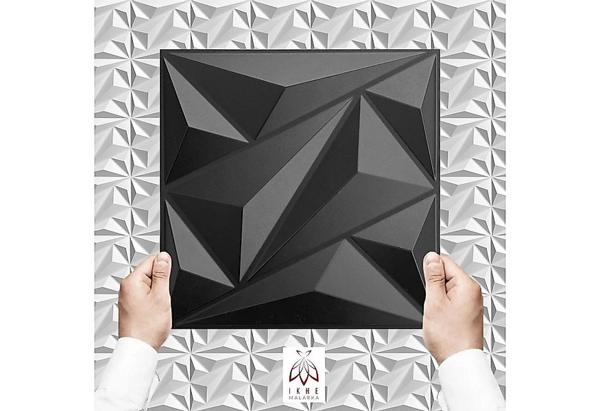 IKHEMalarka 3D Wandpaneel 3D Paneele PVC Kunststoffpaneele 30x30cm, BxL: 30 günstig online kaufen