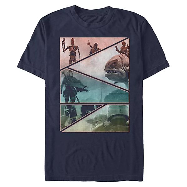 Star Wars - The Mandalorian - Gruppe Mandalorian Panels - Männer T-Shirt günstig online kaufen