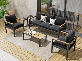 MeXo Gartenlounge-Set Balkonmöbel Set für 4-5 günstig online kaufen