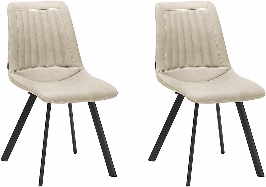OMG Design Esszimmerstuhl "Pluto", (Set), 2 St., Stoff, pflegeleichte Micro günstig online kaufen