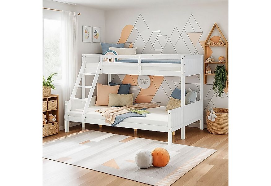 Homestyle4u Etagenbett 90x200 und 140x200 Kinderbett Holz 2 Kinder Massiv m günstig online kaufen