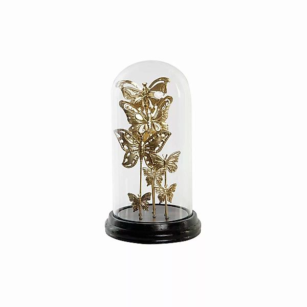 Deko-figur Dkd Home Decor Kristall Schwarz Golden Metall Schmetterlinge (18 günstig online kaufen