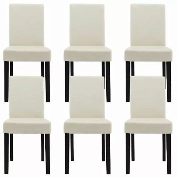 en.casa Polsterstühle Esszimmerstühle 6er Set aus Kunstleder in verschieden günstig online kaufen
