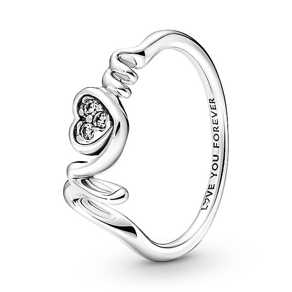 Pandora Silberring Mom Pavé Herz Silber günstig online kaufen