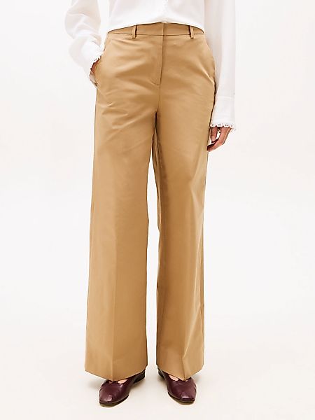 Tommy Hilfiger Anzughose "COTTON WIDE LEG PANT" günstig online kaufen