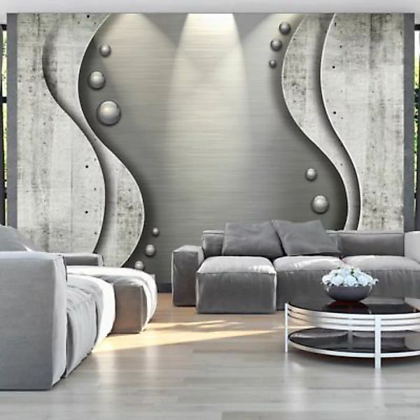 artgeist Fototapete Concrete sea grau Gr. 300 x 210 günstig online kaufen
